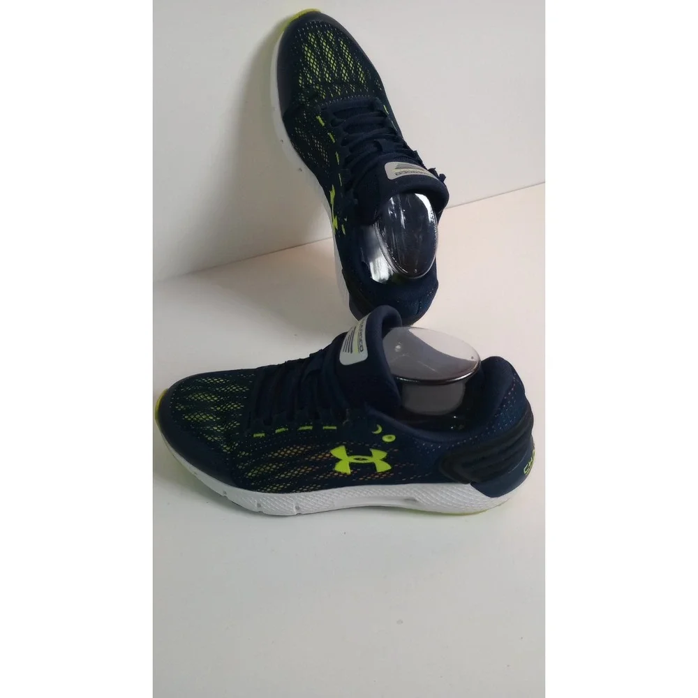 Under Armour Charged Rogue Blue Green Shoes 3021612-401 Womens 8.5 Youth 7Y